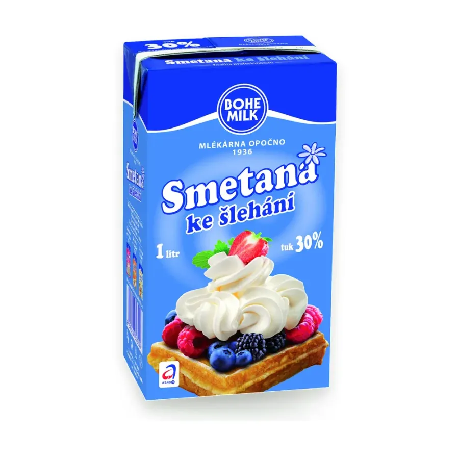 Smetana ke šlehání 30 % UHT 1 l