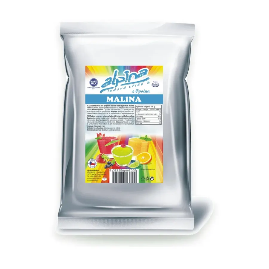 Alpina ledová tříšť příchuť malina 1 kg