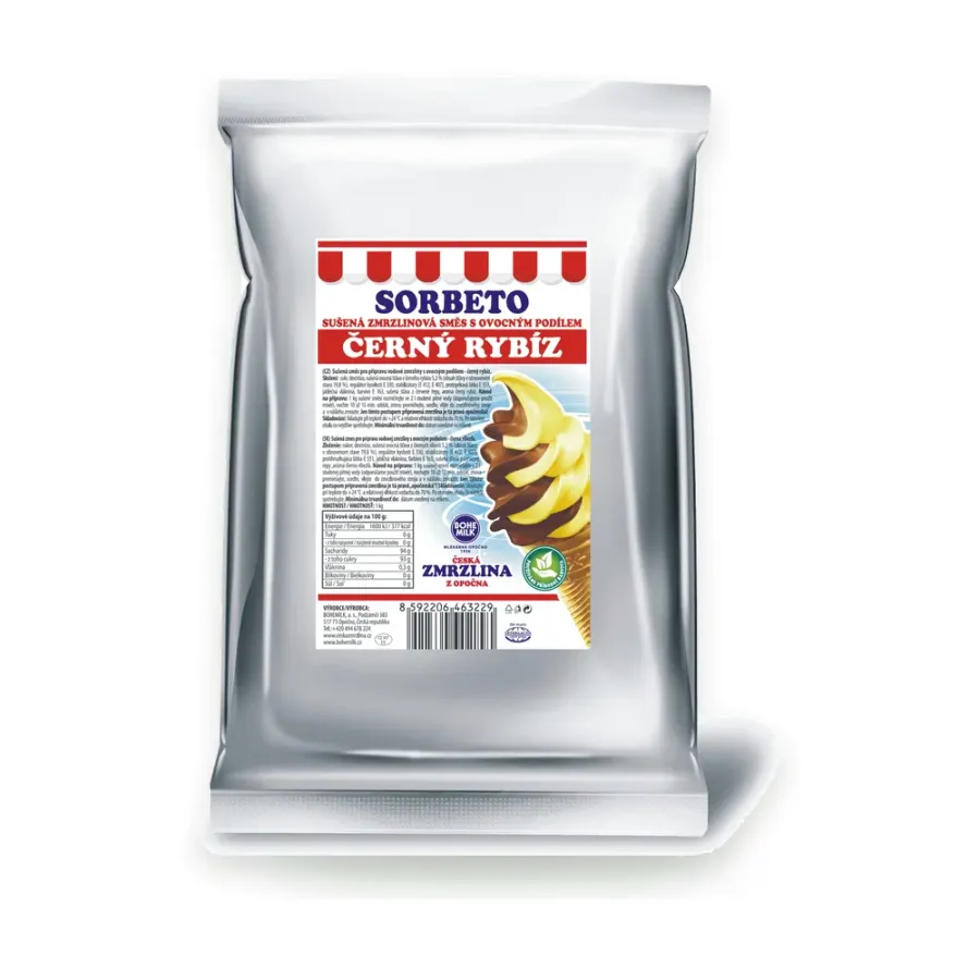 Sorbeto s příchutí černého rybízu 1 kg