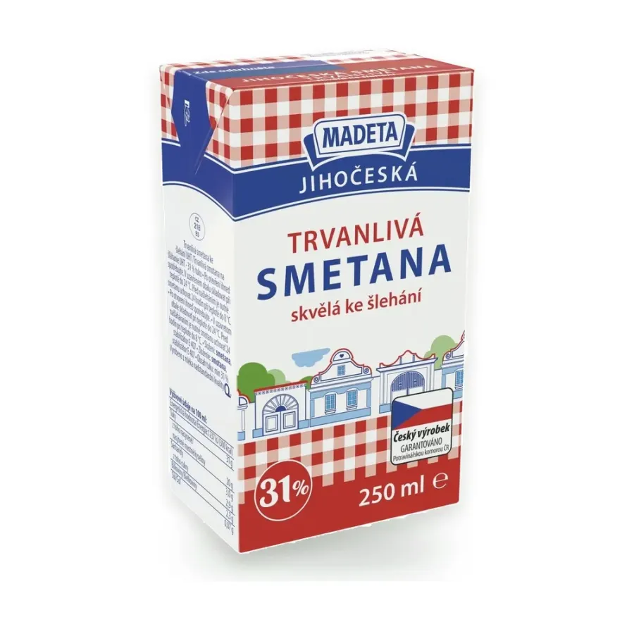 Jihočeská smetana ke šlehání 31 % 250 ml