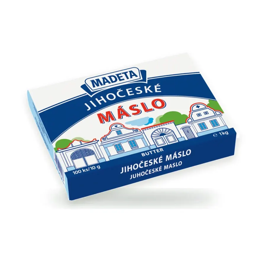 Jihočeské máslo 82 % porce 100 × 10 g