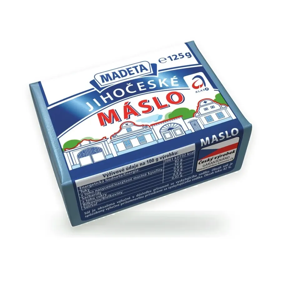 Jihočeské máslo 82 % chlazené 125 g