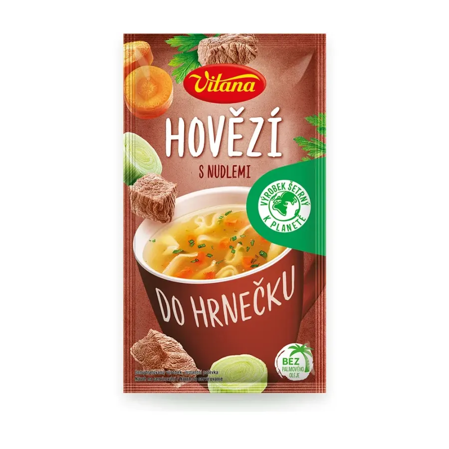 Do hrnečku hovězí s nudlemi 20 g