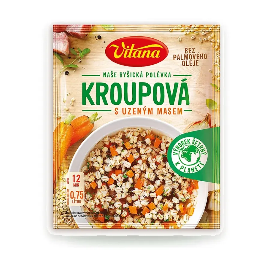 Kroupová polévka s uzeným masem 55 g