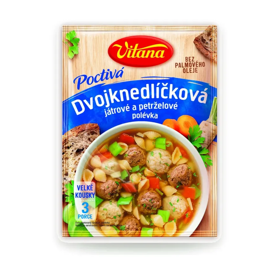 Poctivá polévka dvojknedlíčková játrové a petrželové 82 g