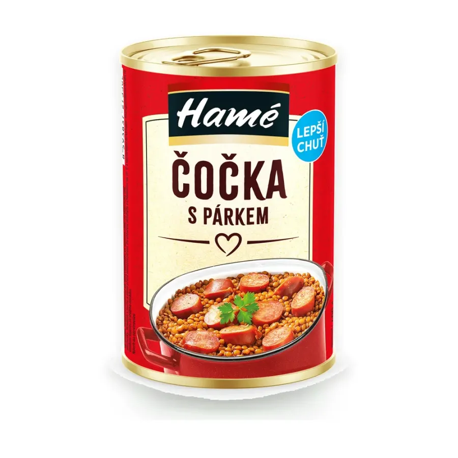 Čočka s párkem 4 x 400 g