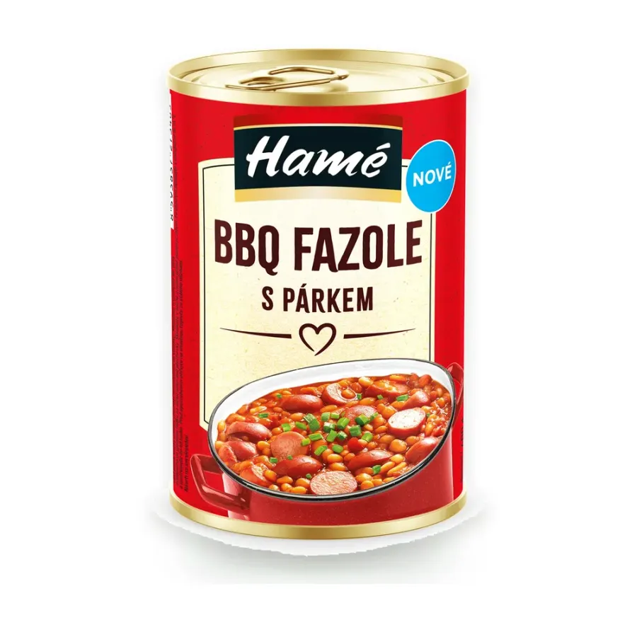 BBQ fazole s párkem 400 g