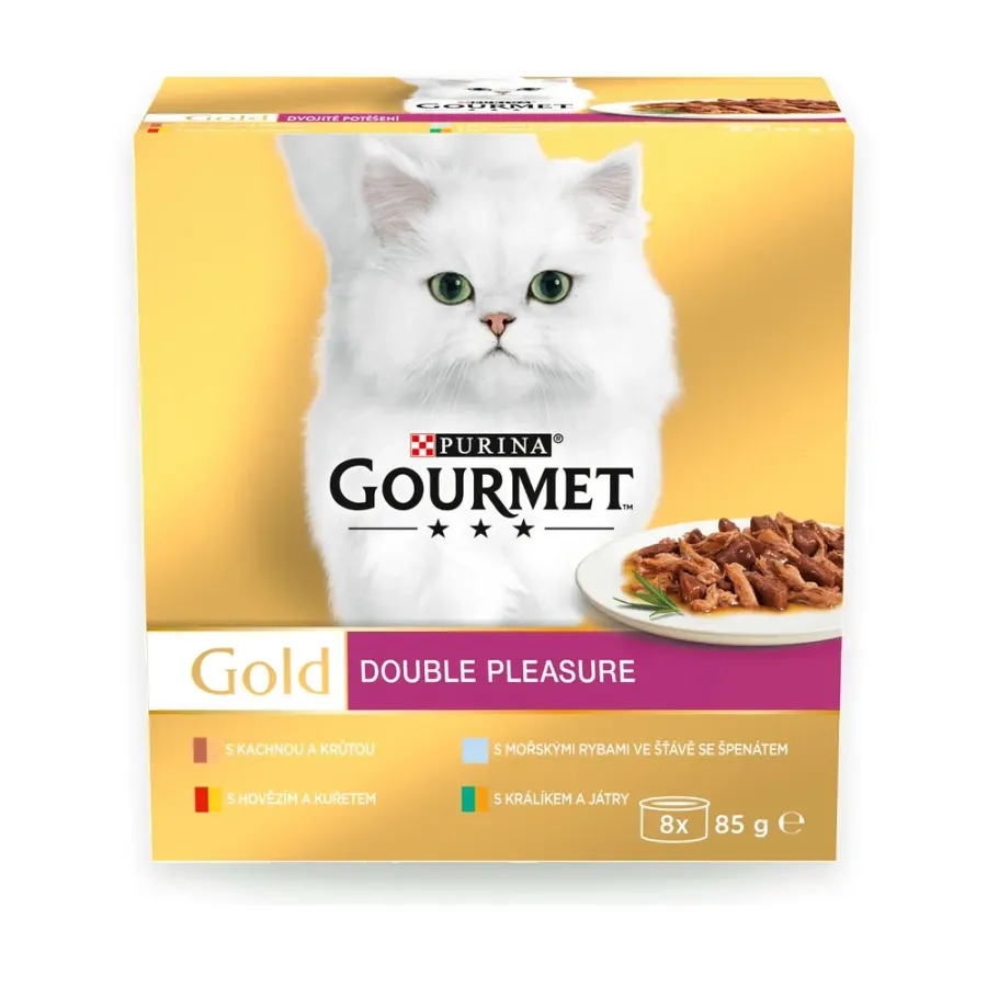 Konzervy pro kočky, mix příchutí 8 x 85 g