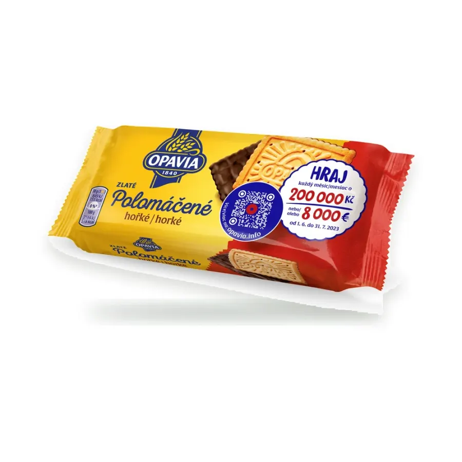 Zlaté polomáčené sušenky hořké 100 g