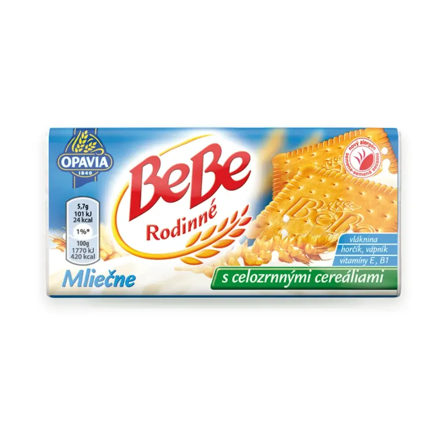 BeBe sušenky mléčné cereální 130 g