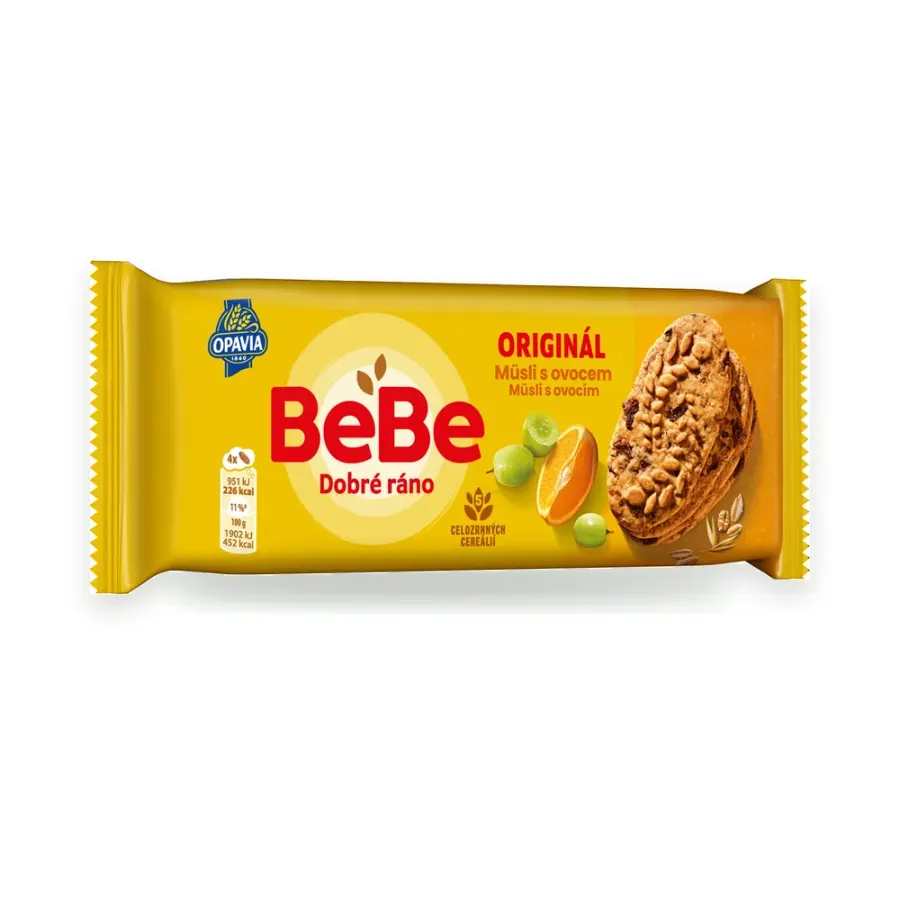 BeBe Dobré ráno müsli sušenky s ovocem 50 g