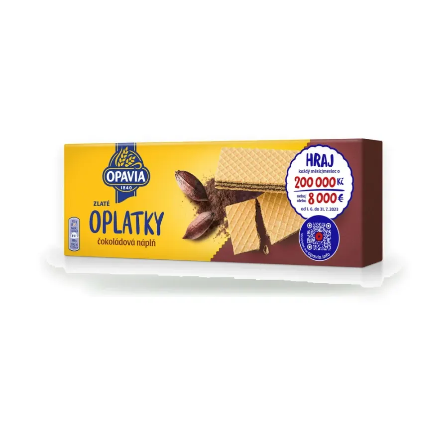 Zlaté oplatky čokoládové 146 g