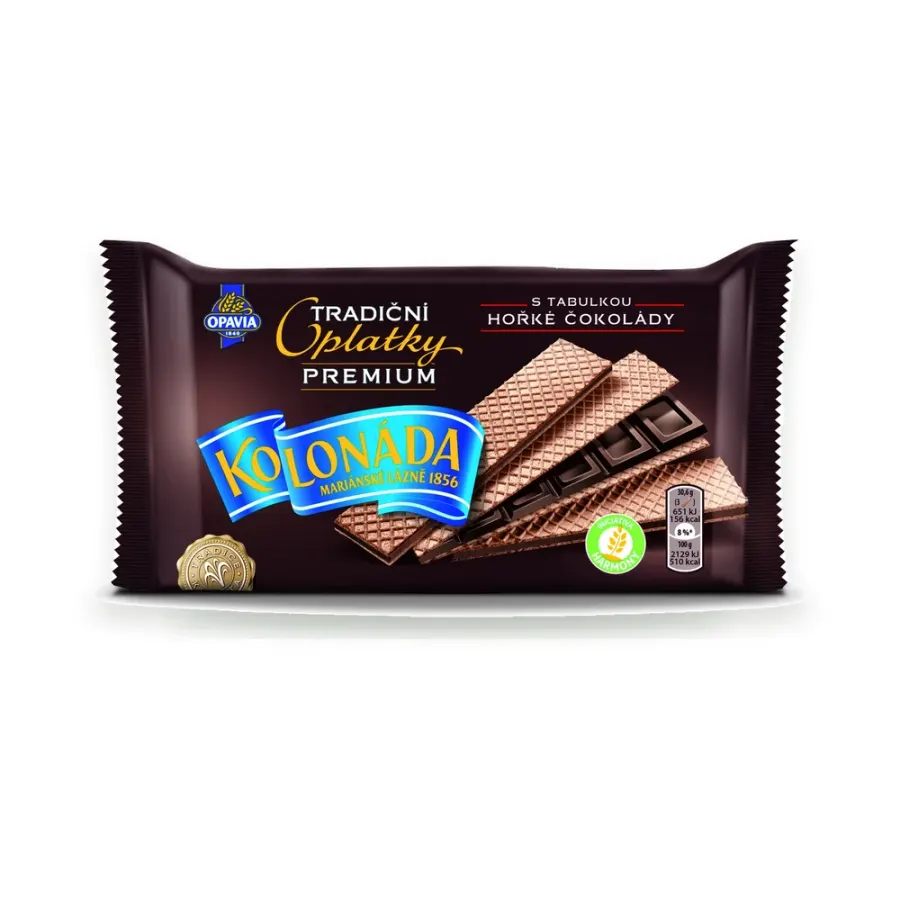 Kolonáda Premium lázeňské oplatky hořká čokoláda 22 x 92 g