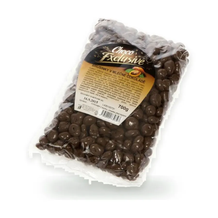Brusnice v mléčné čokoládě 700 g