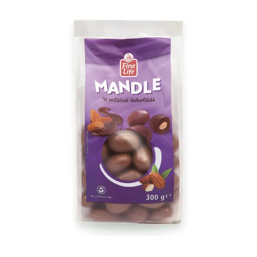 Mandle v mléčné čokoládě 300 g