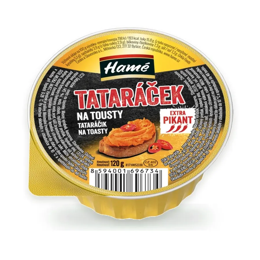 Tataráček na tousty 120 g