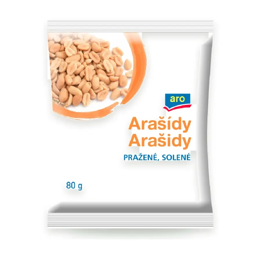 Arašídy pražené solené 80 g