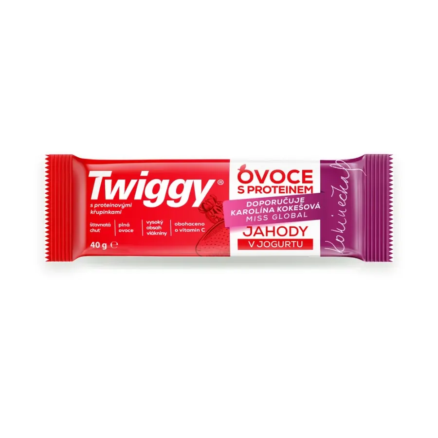 Protein cereální tyčinka jahody v jogurtu 40 g