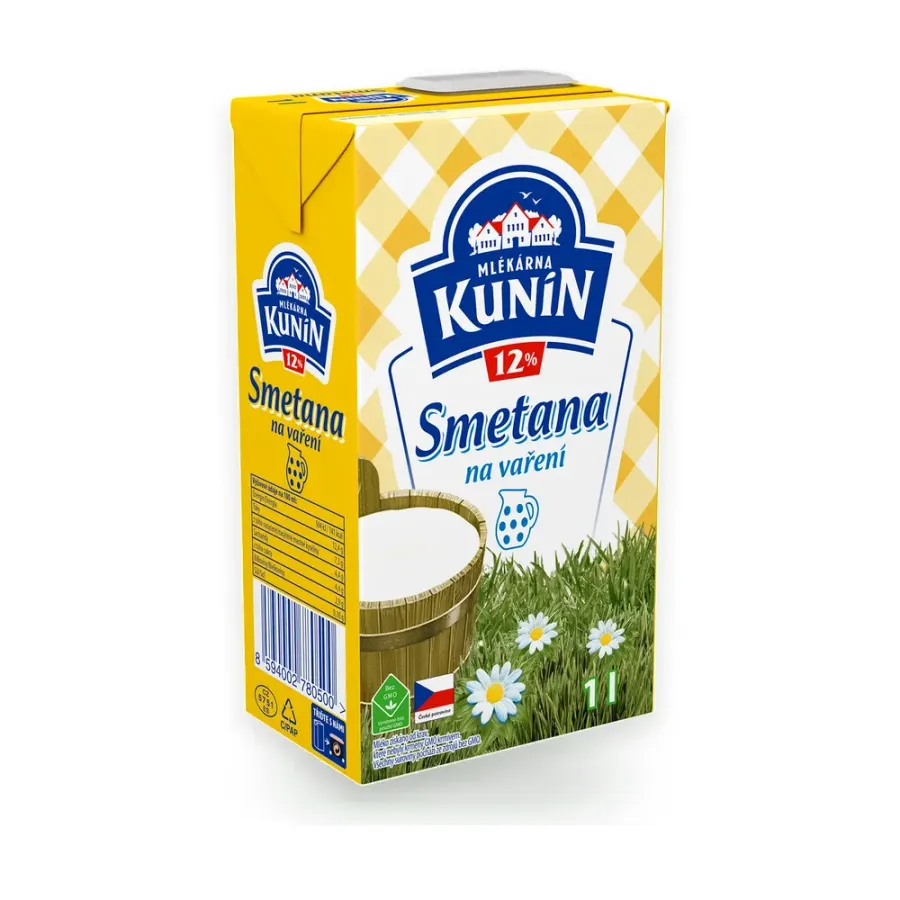 Smetana na vaření 12 % 4 x 1 l