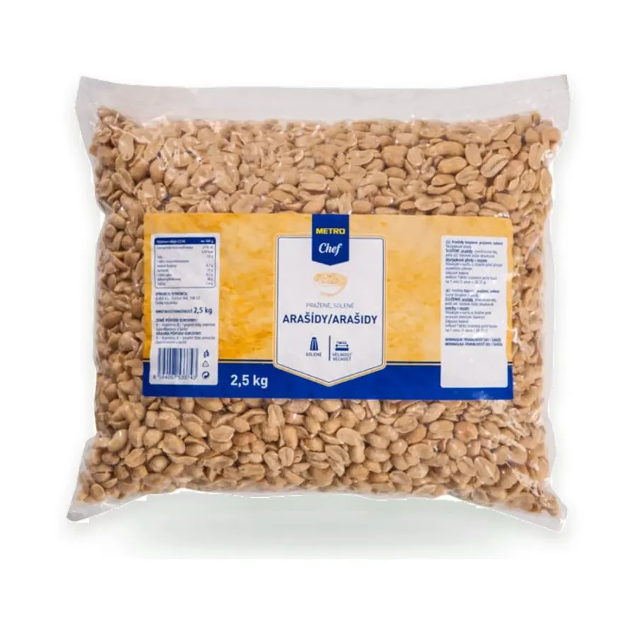 Arašídy pražené solené 2,5 kg