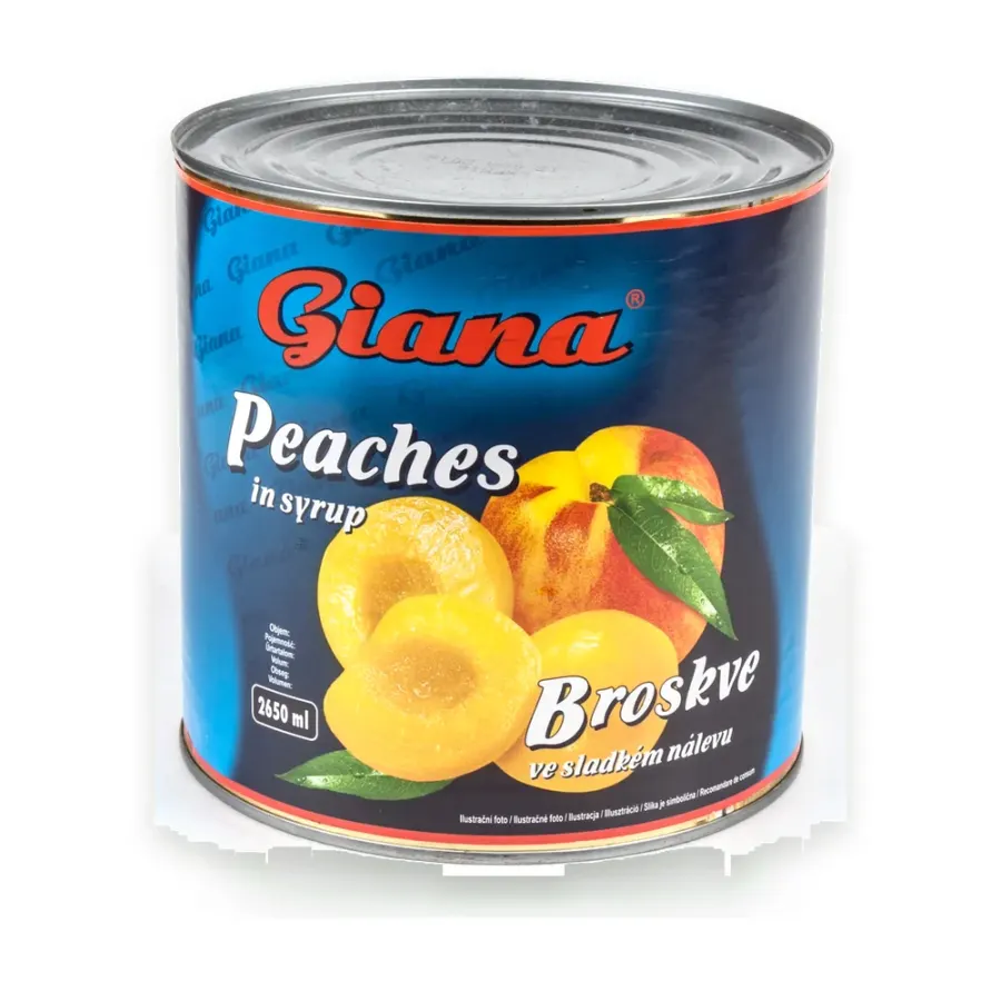 Broskve půlené 2,650 l