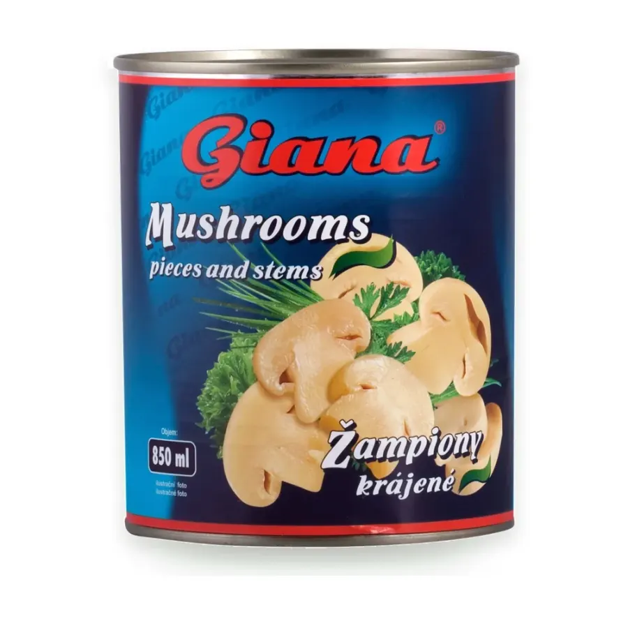 Žampiony krájené 850 ml