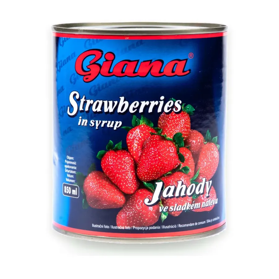 Jahody v konzervě 850 ml