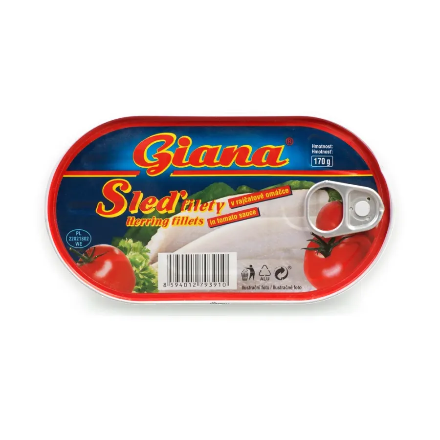 Sleď filety v tomatě 170 g