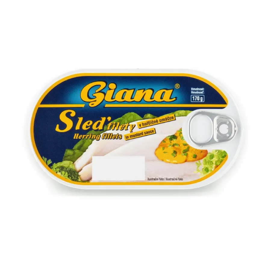 Sleď filety v hořčičné omáčce 170 g