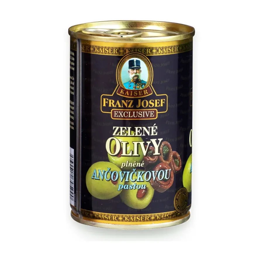 Olivy zelené s ančovičkami 314 ml