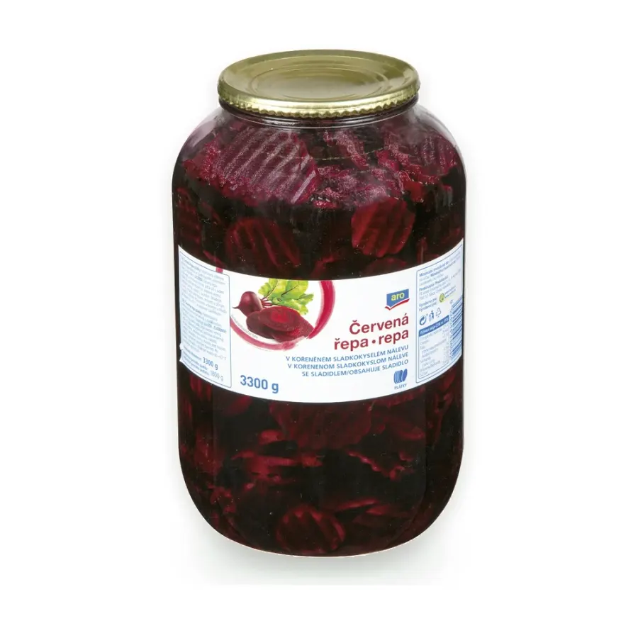Červená řepa plátky 3300 g