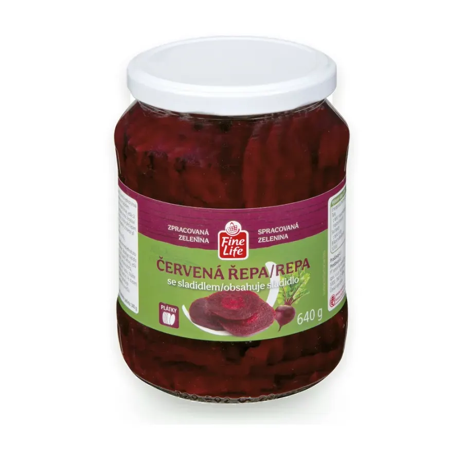 Červená řepa plátky 4 x 640 g