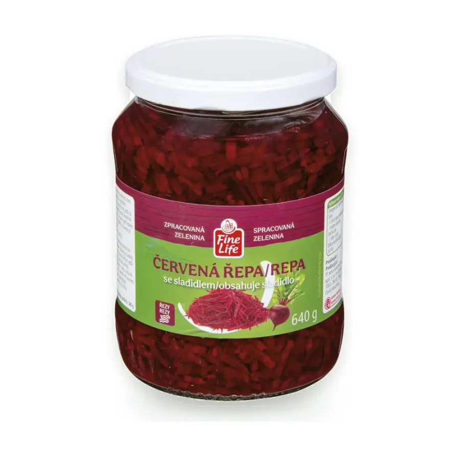 Červená řepa řezy 4 x 640 g