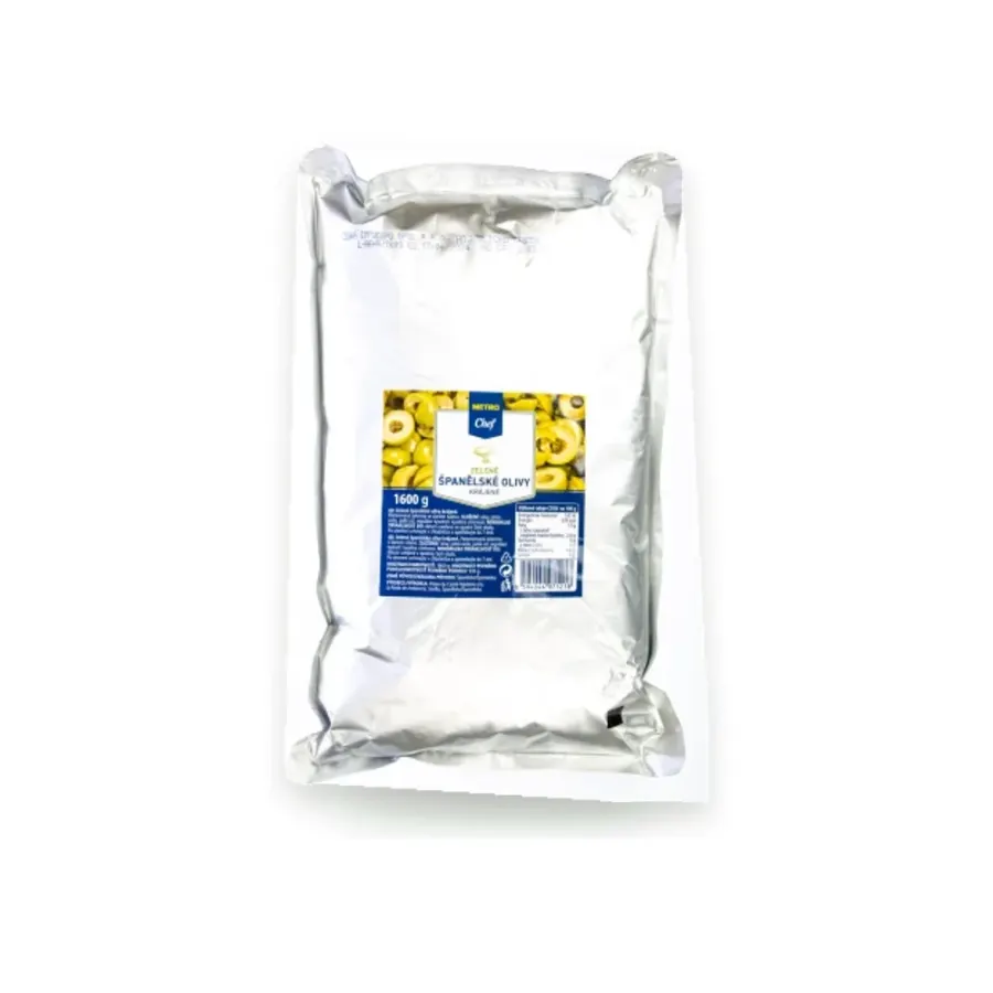 Olivy zelené krájené 1,6 kg