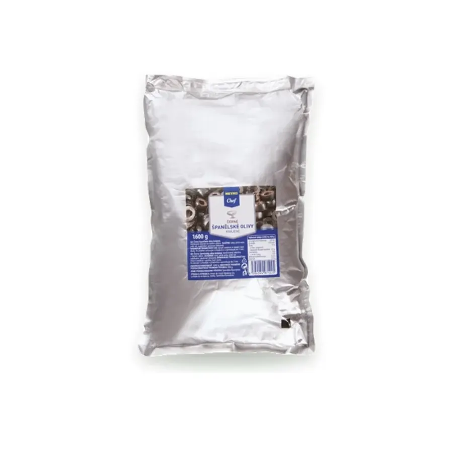 Olivy černé krájené 1,6 kg