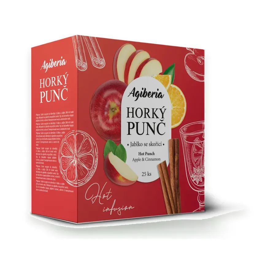 Horký punč jablko a skořice 25 x 20 g