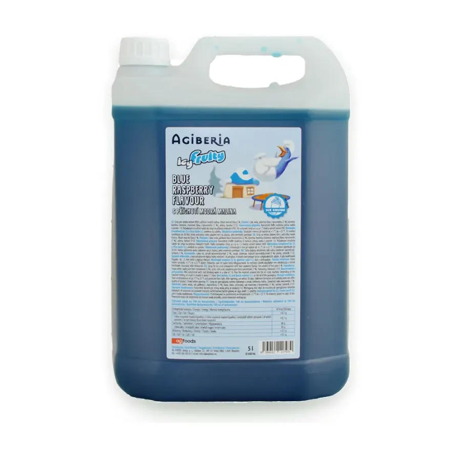 Icy Fruity sirup příchuť modrá malina 5 l