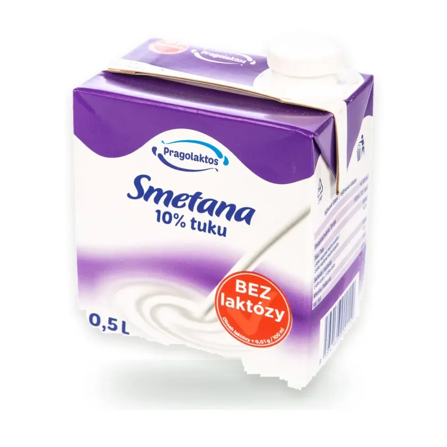 Smetana 10% bez laktózy UHT 500 ml