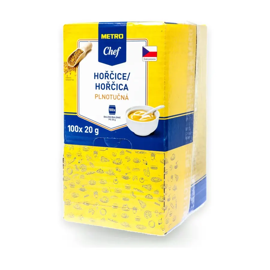 Hořčice plnotučná 100 x 20 g