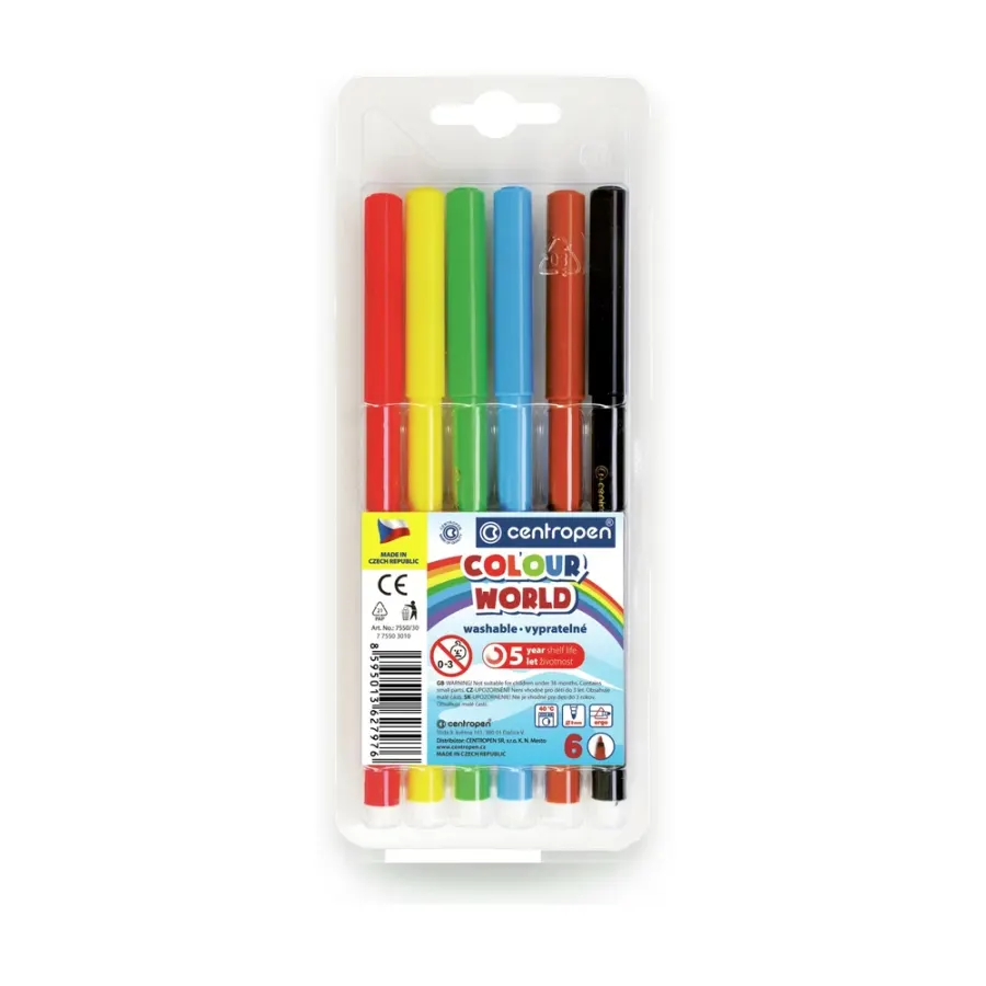Centropen Fixy 7550 6 ks