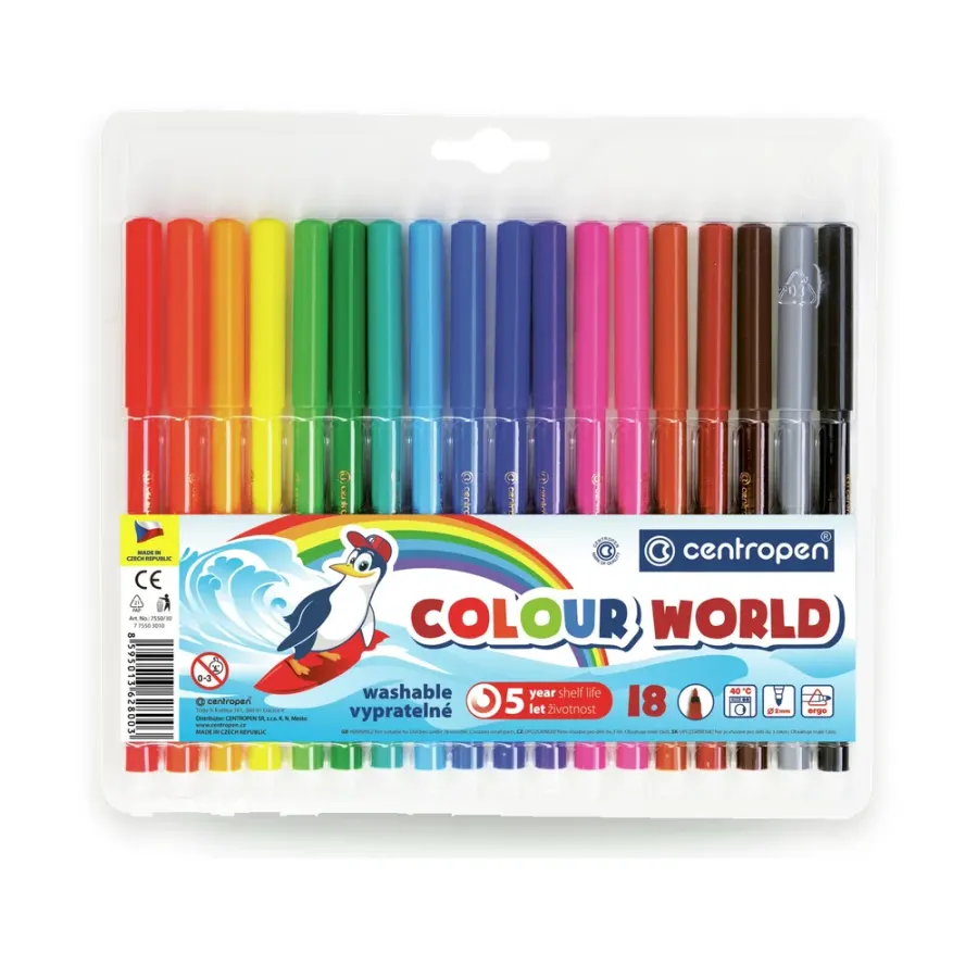Centropen Fixy 7550 18 ks