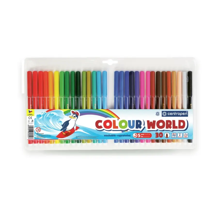 Colour World vypratelné fixy 30 barev