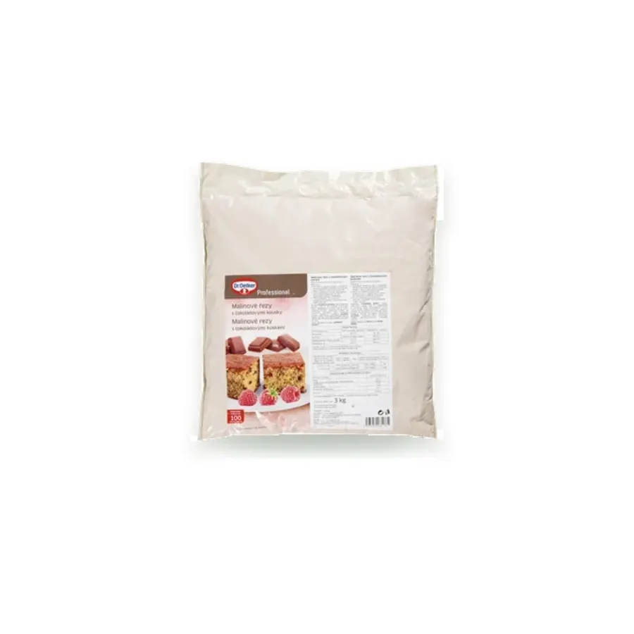 Malinové řezy s čokoládovými kousky 3 kg