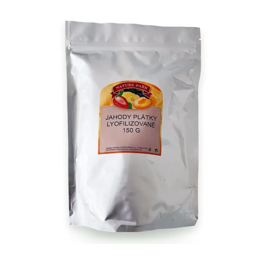 Lyofilizované jahody plátky 150 g
