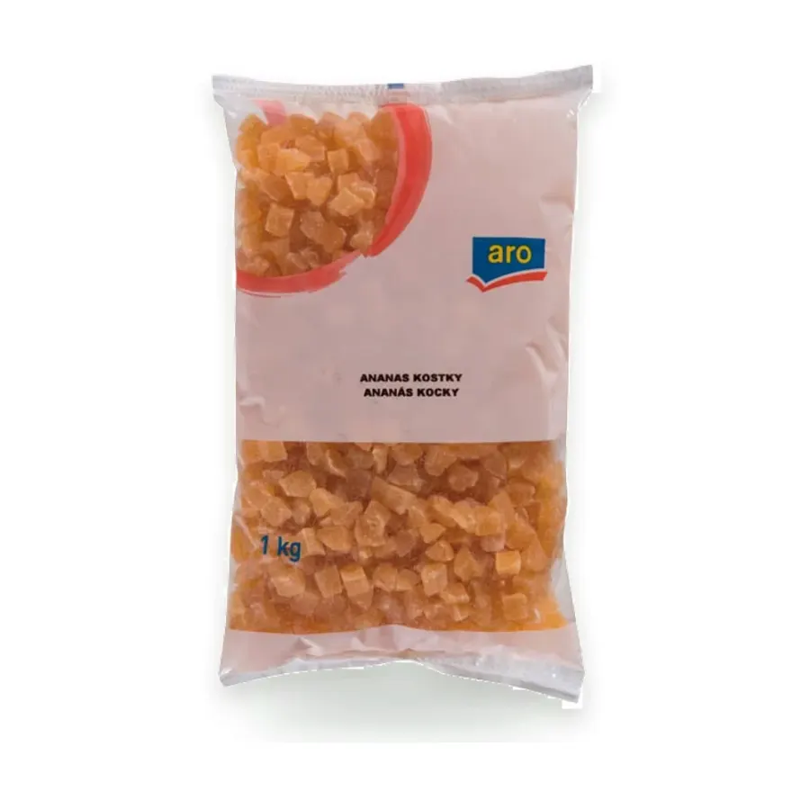 Proslazený ananas kostky 1 kg