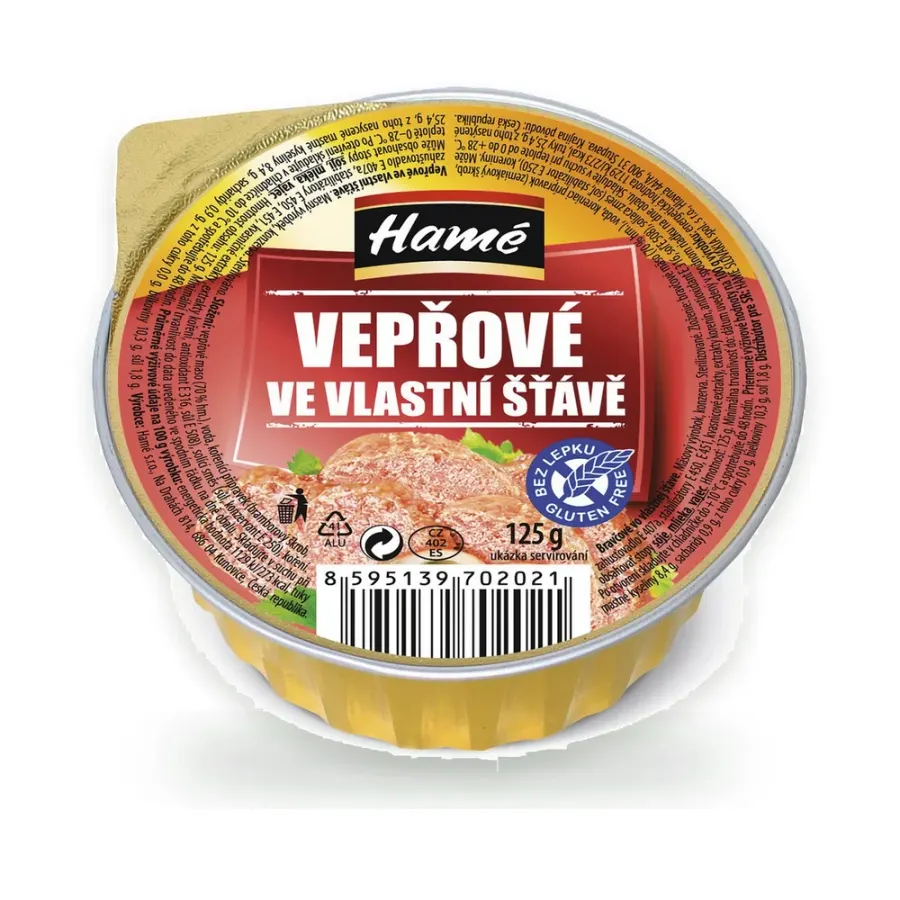 Vepřové ve vlastní šťávě 125 g