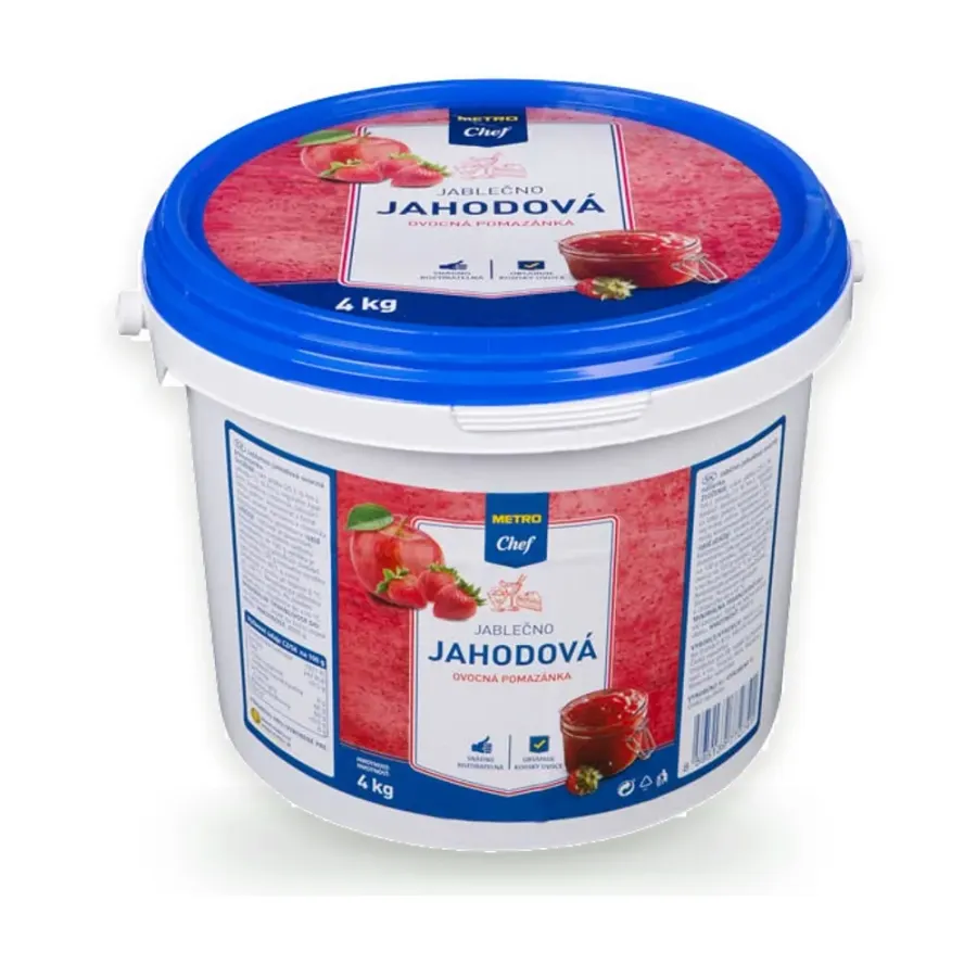 Pomazánka ovocná jablečno-jahodová 4 kg kbelík