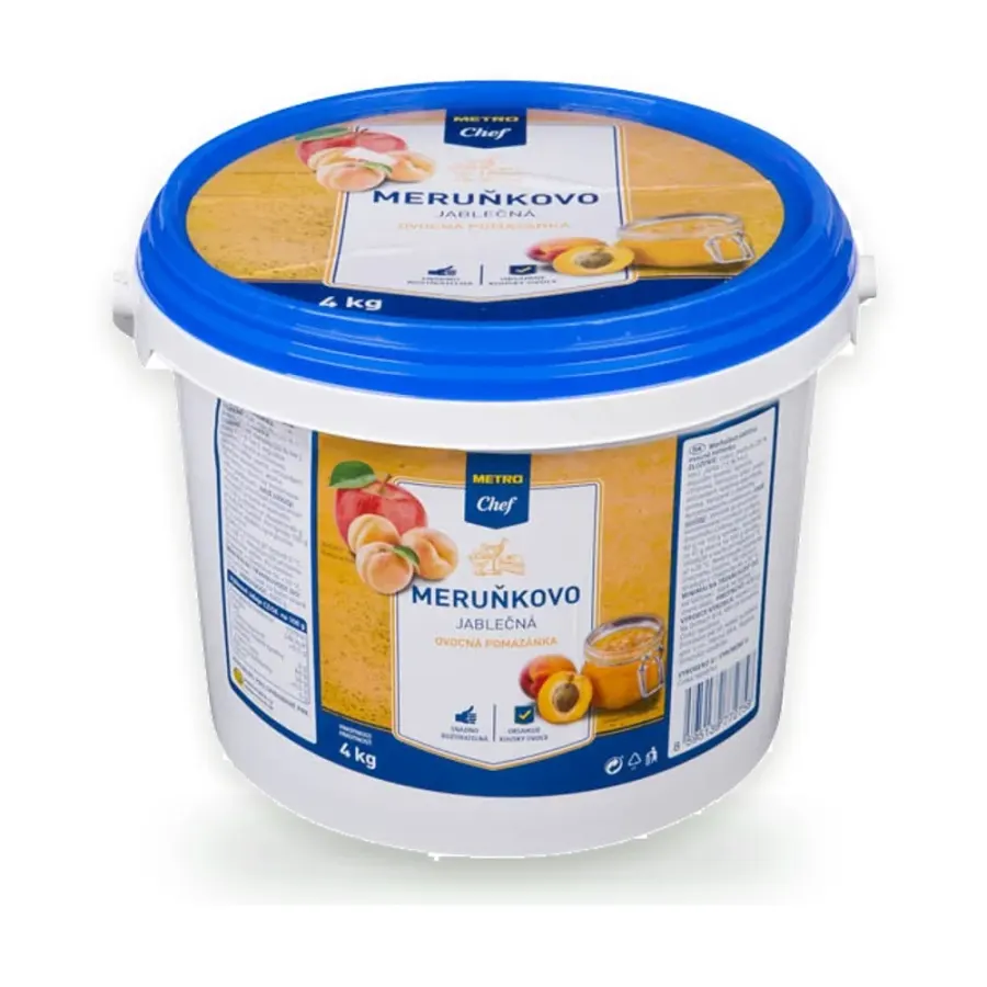 Pomazánka ovocná meruňkovo-jablečná 4 kg kbelík