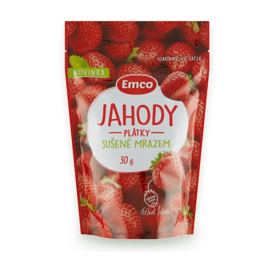 Jahody plátky sušené mrazem 30 g