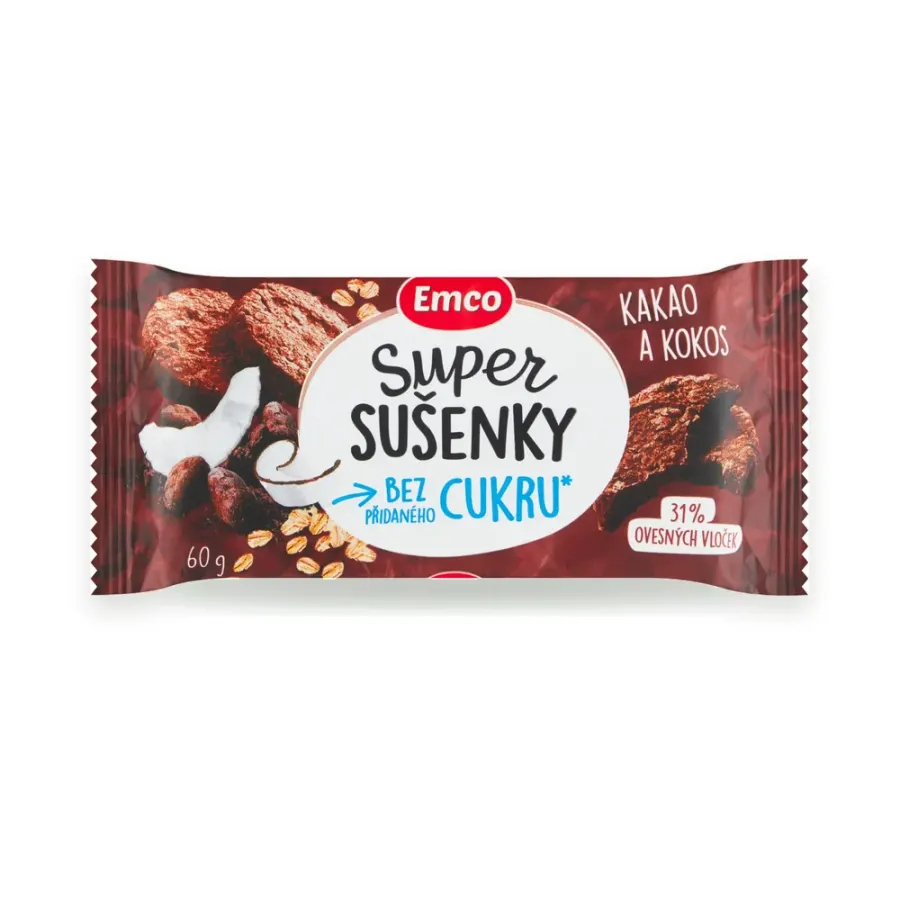Super sušenky čokoláda a kokos 60 g
